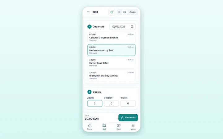 Selling from a phone